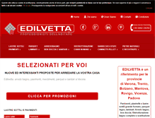 Tablet Screenshot of edilvetta.it